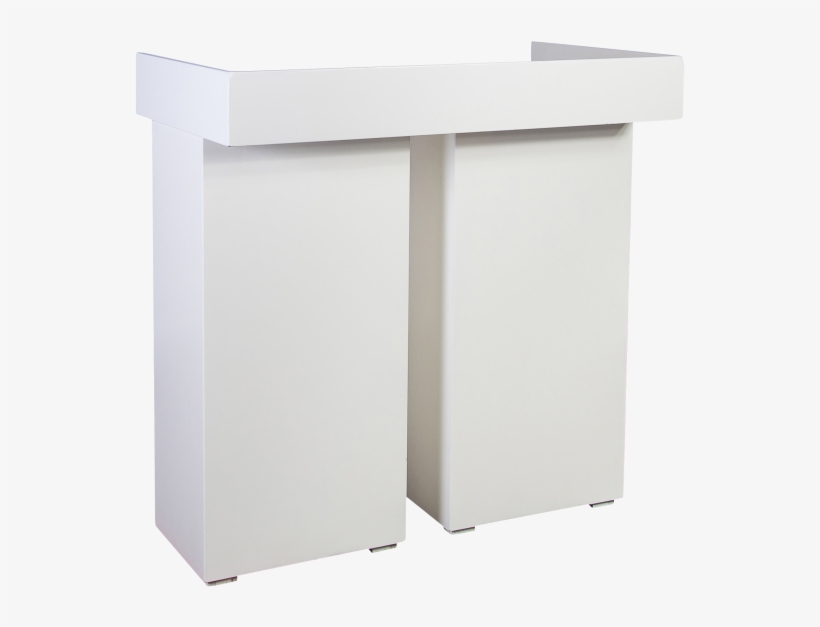 Dj Booth White Line 114 X 60 X 100 Cm - End Table, transparent png download