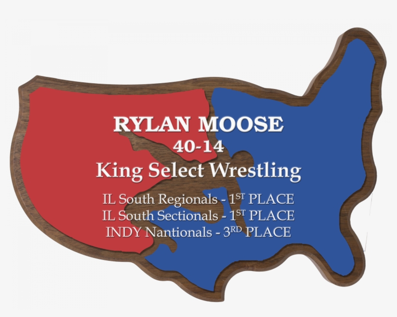 Uv Print Plaque For The King Select Wrestling Event - Wrestling Plaques, transparent png download