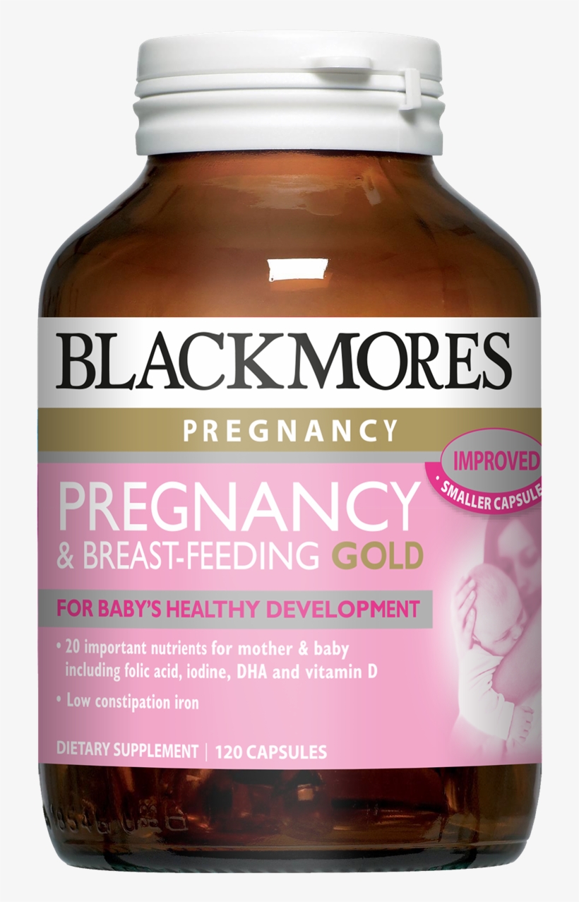 Blackmores Pregnancy & Breast Feeding Gold Capsules, transparent png download