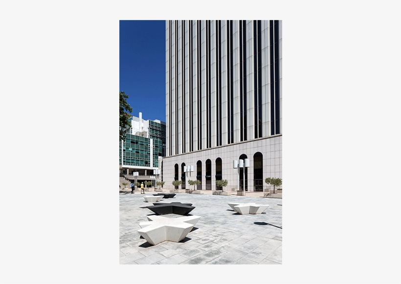 Elemento De Paisaje Flor De Hormigón Gris, Negro Y - Tower Block, transparent png download