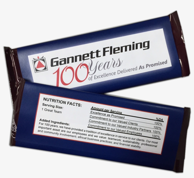 Custom Wrapped Hershey's Bars For Company Celebrations - Gannett Fleming, transparent png download