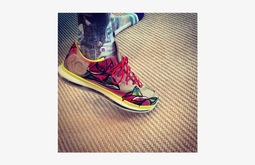 Nike Kd 6 Elite Fragment Design "de Lano" Custom - Walking Shoe, transparent png download