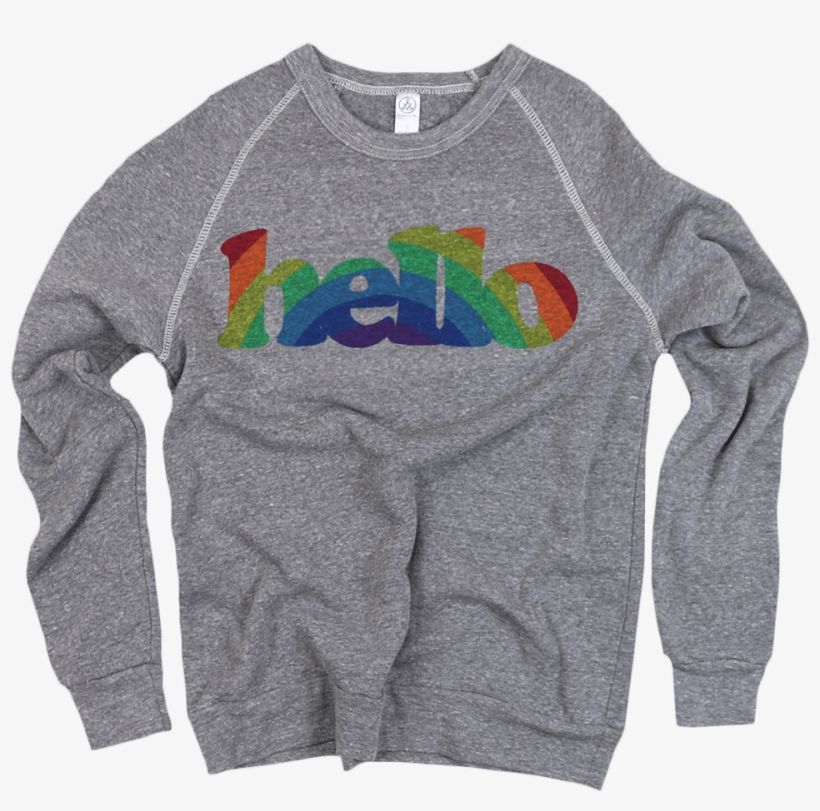 Green Arrow T Shirt Amazon - Hello Rainbow Sweatshirt, transparent png download