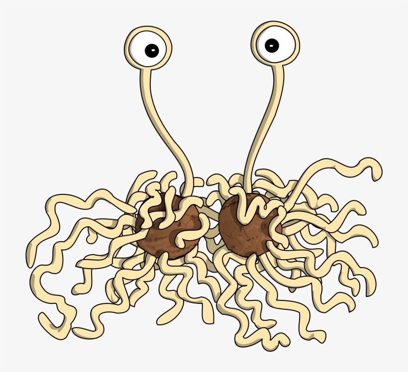 240 × 240 Pixels - Flying Spaghetti Monster Svg, transparent png download