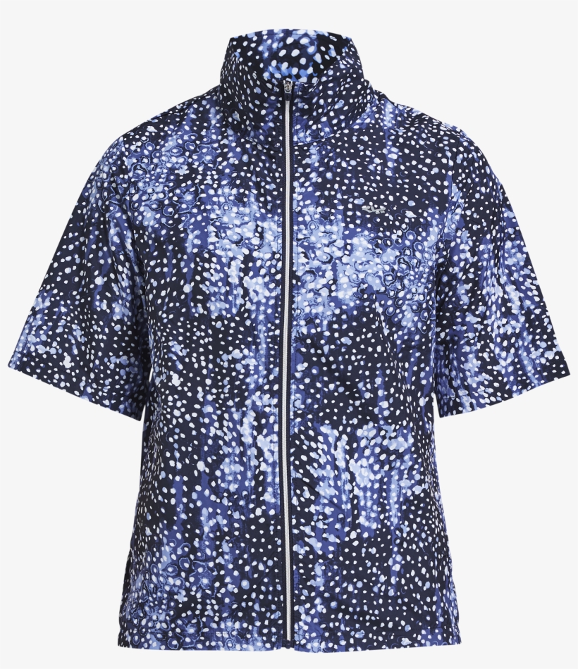 Pocket Wind Short Sleve, Navy Dot, , Hi-res - Active Shirt, transparent png download