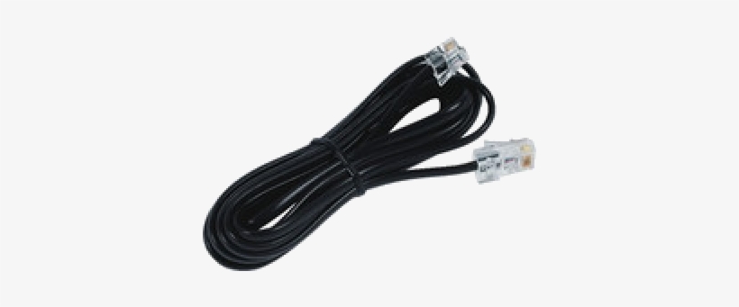 4 Conductor Line Cord Black - Usb Cable, transparent png download