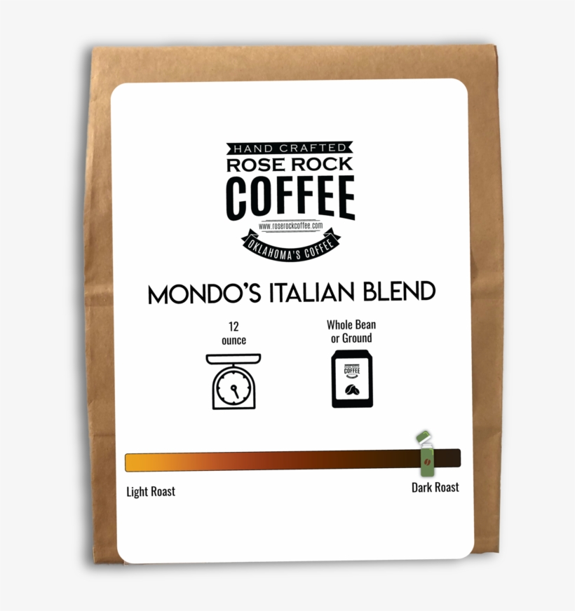 Mondo's Italian Blend 12 Oz - Label, transparent png download