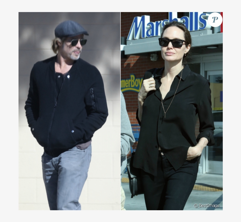 Brad Pitt Et Angelina Jolie (26 Janvier 2019) À Los - Gentleman, transparent png download