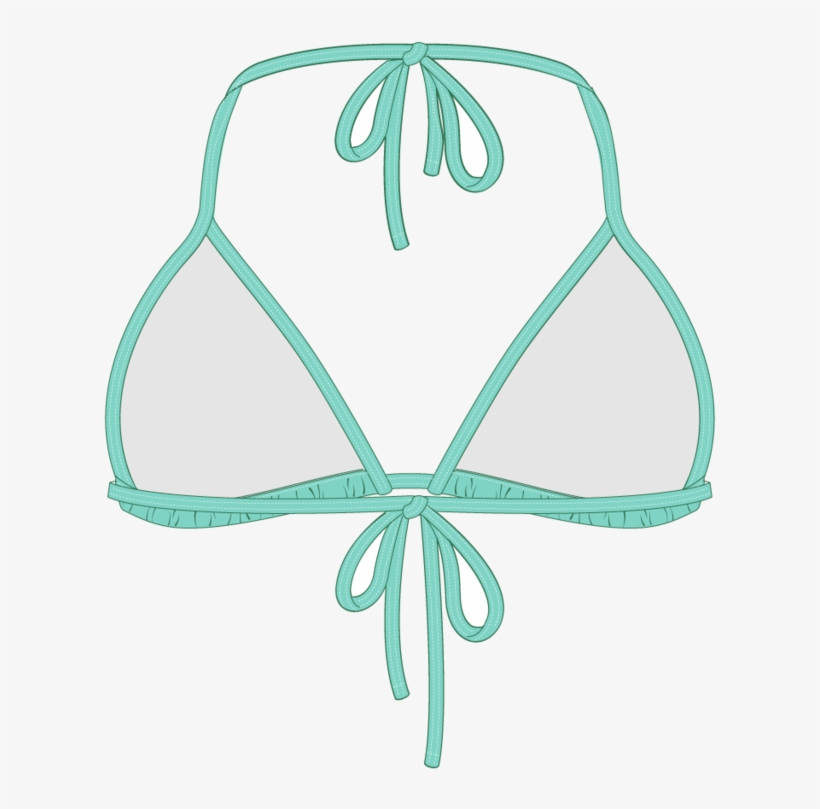 Lake Green Bikini Top Ii - Top, transparent png download