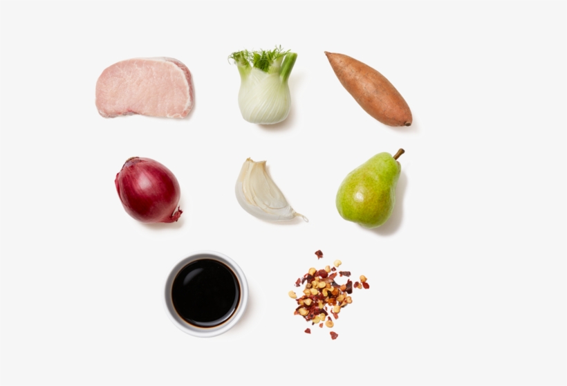Pork Chops & Balsamic-pear Compote With Fennel & Sweet - Natural Foods, transparent png download