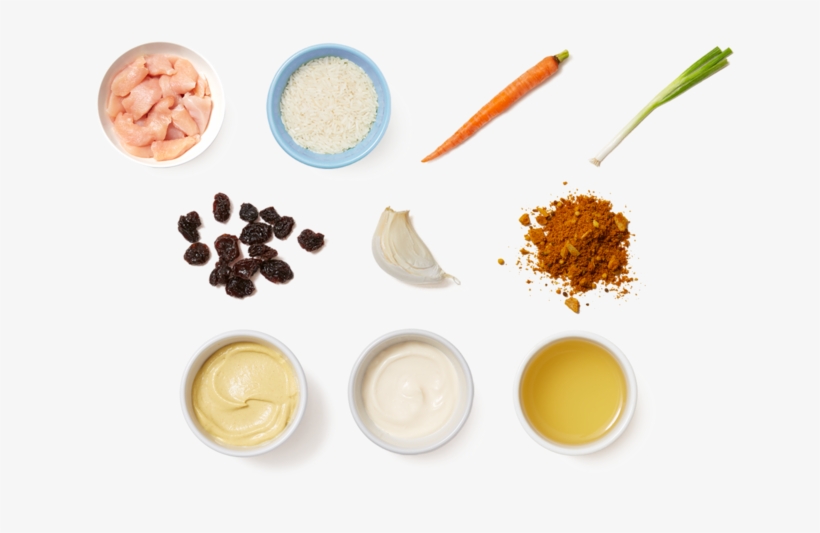 Chicken & Curry Mustard With Carrot & Currant Rice - Fromage Blanc, transparent png download