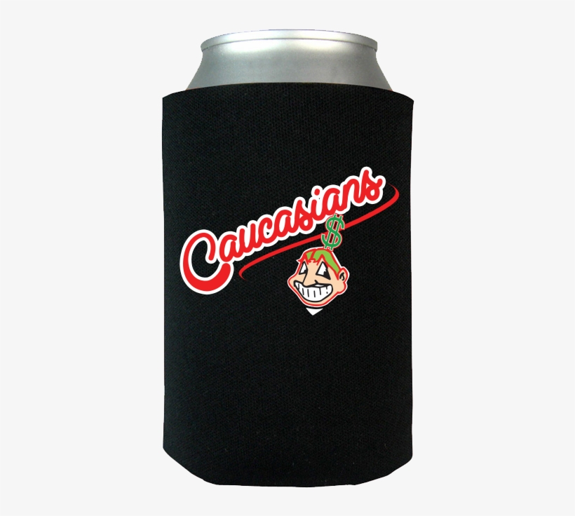Caucasians Cleveland Indians Funny Can Koozie Wrap - Cola, transparent png download