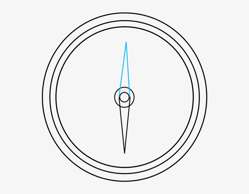 How To Draw Compass - Air Rifle Targets, transparent png download
