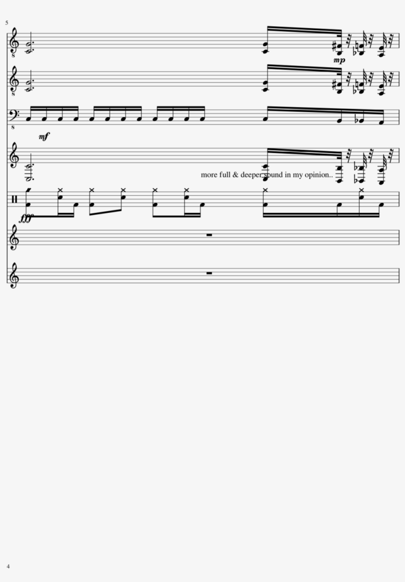 Phantom Of The Opera Slide, Image - Sheet Music, transparent png download