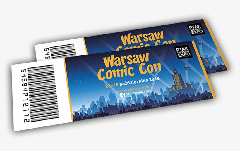 Bilety Na Warsaw Comic Con 2018 Warszawa Nadarzyn - Bilet Warsaw Comic Con, transparent png download