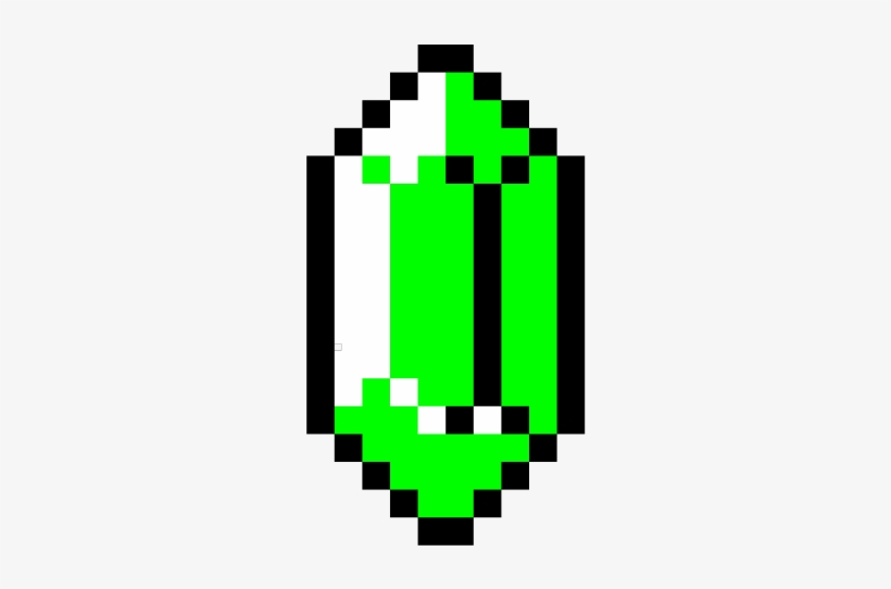 The Legend Of Zelda Clipart Rupee - Zelda Rupee Pixel, transparent png download