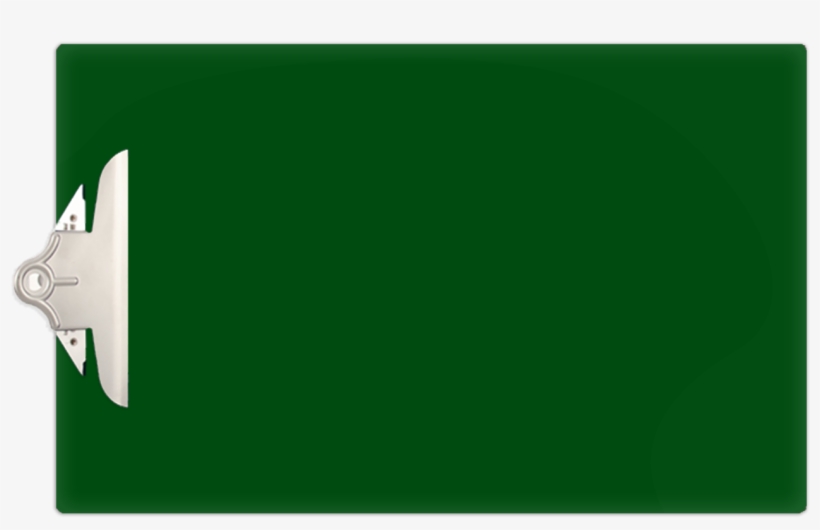 Green Acrylic Clipboard With 6'' Jumbo Board Clip, transparent png download