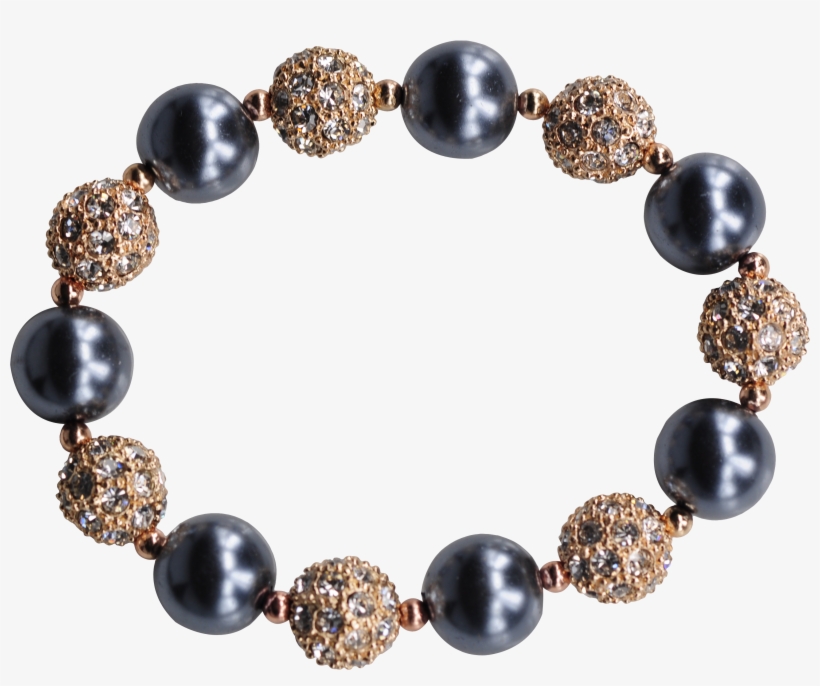 Gold/olive Disco Ball Stretchy Beaded Bracelets, transparent png download