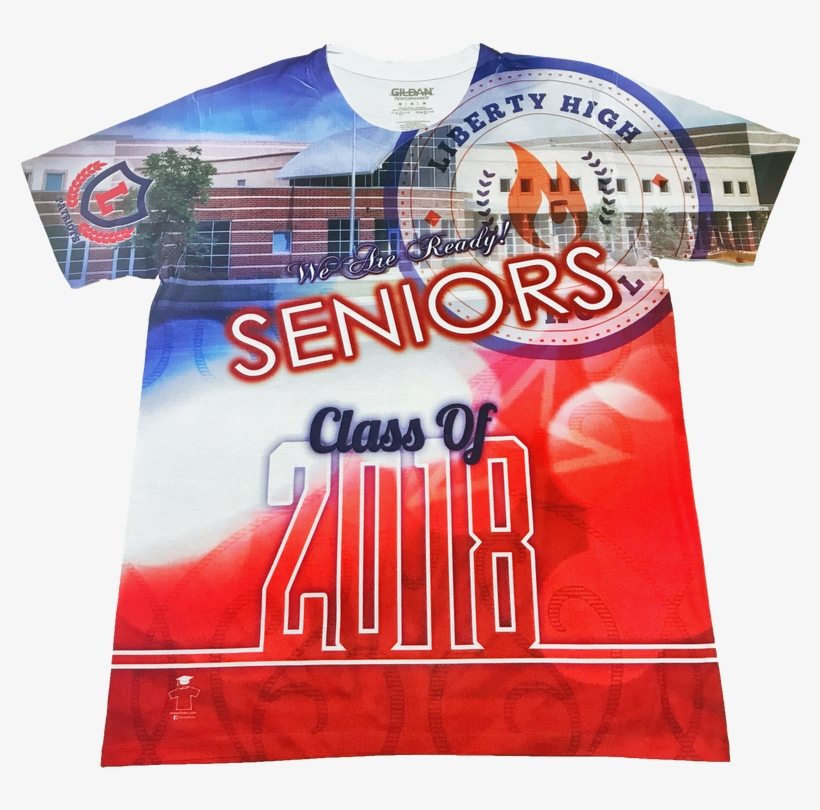 Picture - All Over Print Graduation Shirt, transparent png download