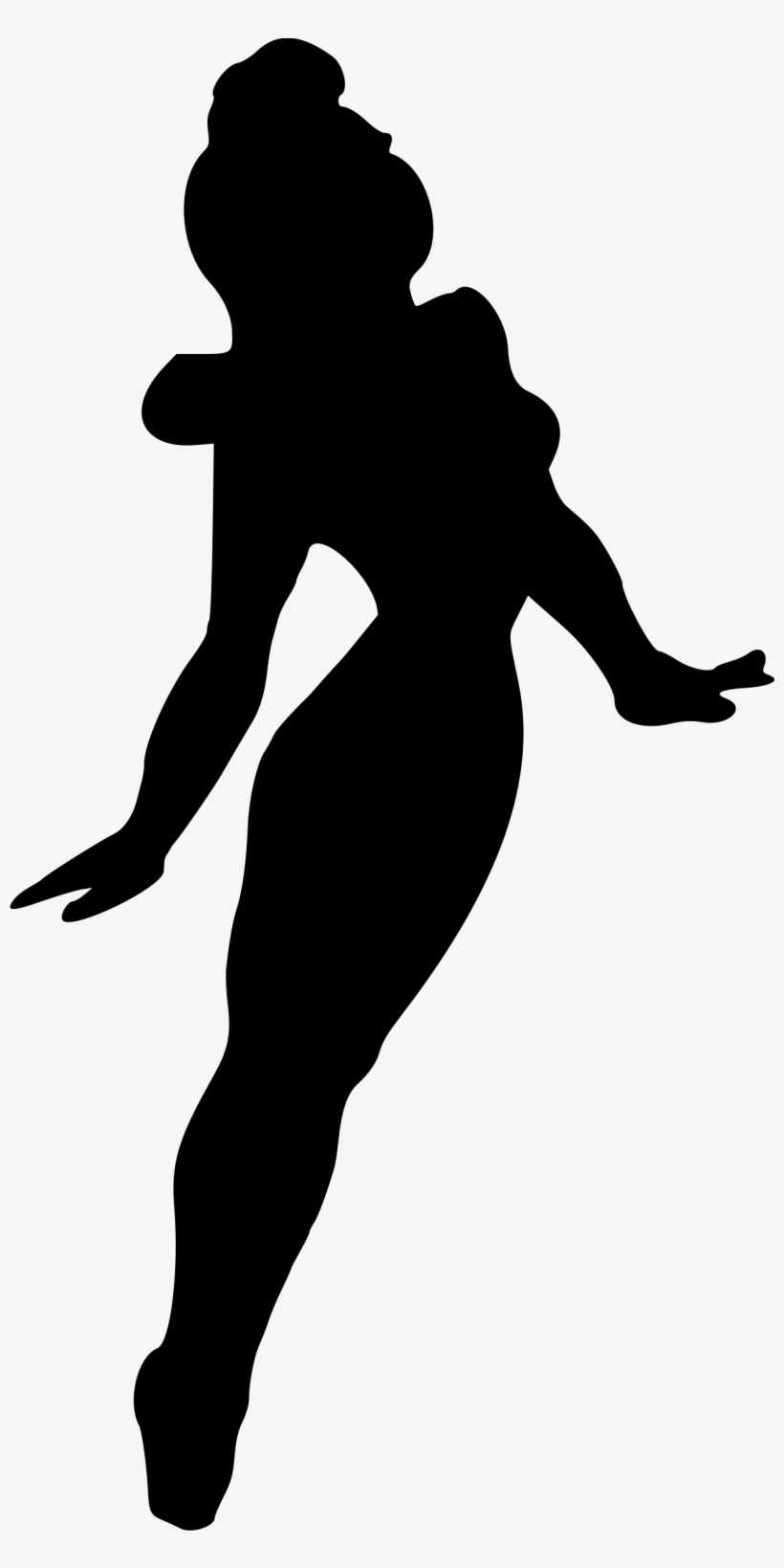 Woman Dancing Silhouette - Clip Art, transparent png download