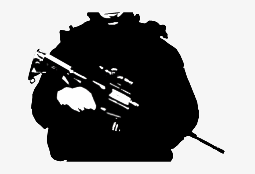 Metal Gear Clipart Silhouette - Clipart Soldier Silhouette, transparent png download