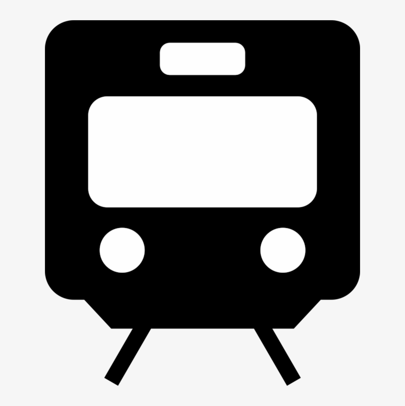 Train Rail Transport Rapid Transit Locomotive Trolley - Train Pictogram, transparent png download