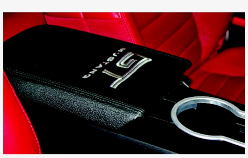 Drake Arm Rest Cover Gt Logo Mustang 2005-2009 - Leather, transparent png download