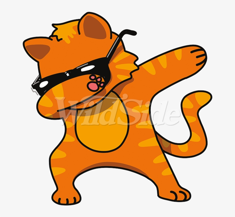 Orange Cat Dabbing, transparent png download