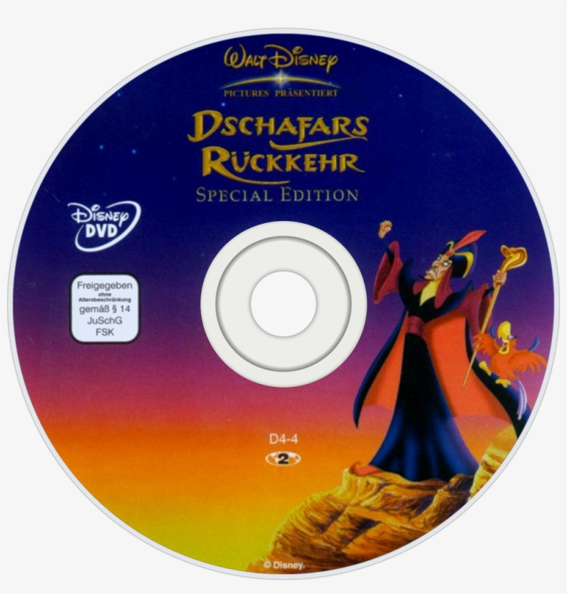 The Return Of Jafar Dvd Disc Image - Aladdin And The King Of Thieves Dvd Label, transparent png download