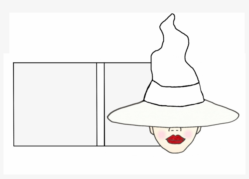 Witch Hat Template 242218 - Cartoon, transparent png download