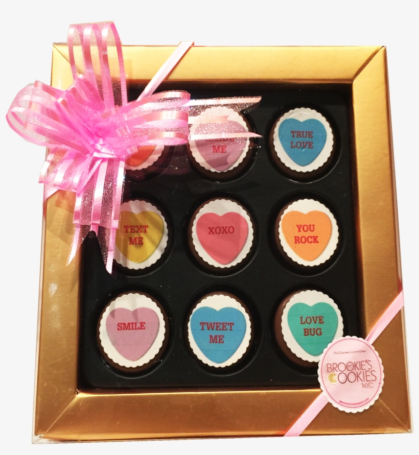 Conversation Hearts Mini Chocolate Covered Oreos Gift - Chocolate Covered Oreos Gift, transparent png download