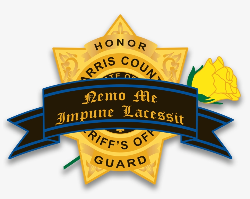 Peace Officers Also Wear The Mourning Badge Cover With - Harris County Sheriff, transparent png download