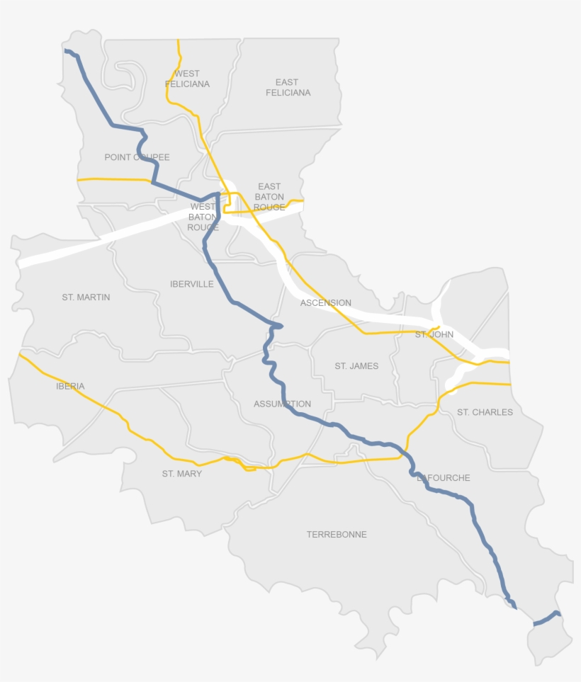 When Tropical Storms Threaten, Phased Evacuations Of - Map Of Louisiana, transparent png download