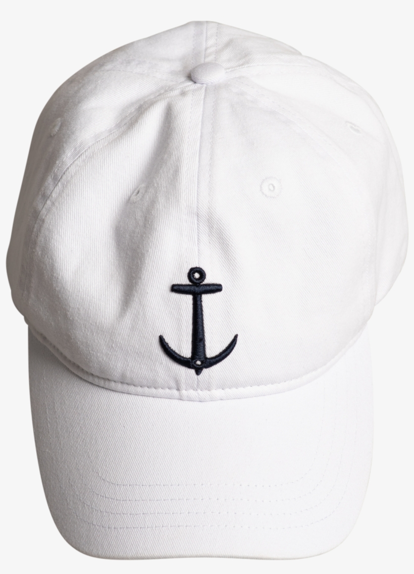 Em Anchor Keps White Adult - Baseball Cap, transparent png download