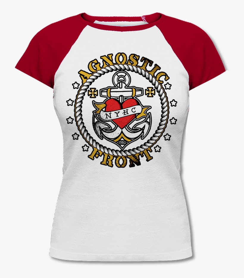 Agnostic Front "anchor" Girly Shirt - Active Shirt, transparent png download