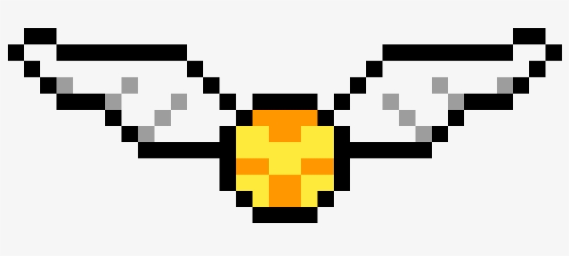 Snitch - Hama Beads Harry Potter, transparent png download