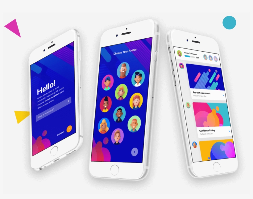 Image Of 3 Iphone's Showing Different Screens Of The - Samsung Galaxy, transparent png download