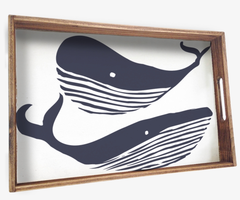 Whales Tray By Rustic Marlin Home Décor - Picture Frame, transparent png download