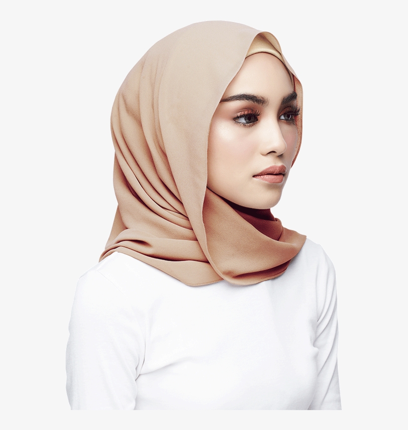 Azra Semi Instant Scarf In Sand Castle - Girl, transparent png download