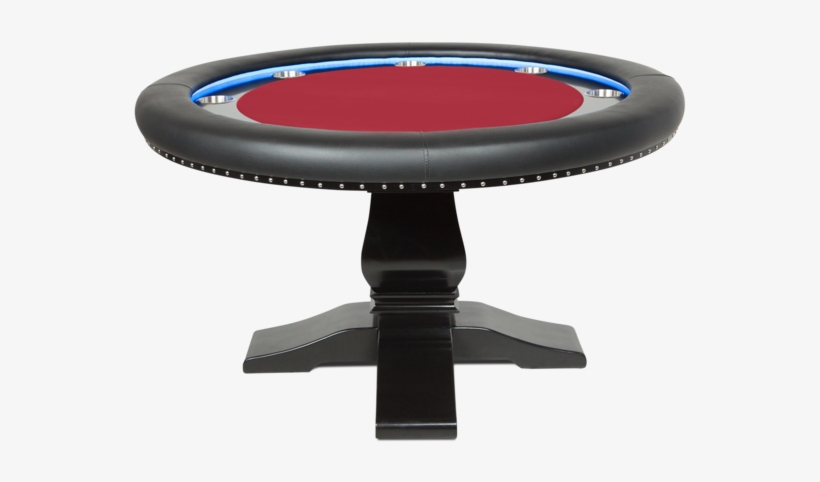 Ginza Led Round Red 8 Person Poker Table - Trampoline, transparent png download