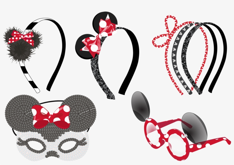 A Selection Of Minnie Mouse Accessories That I Designed, transparent png download