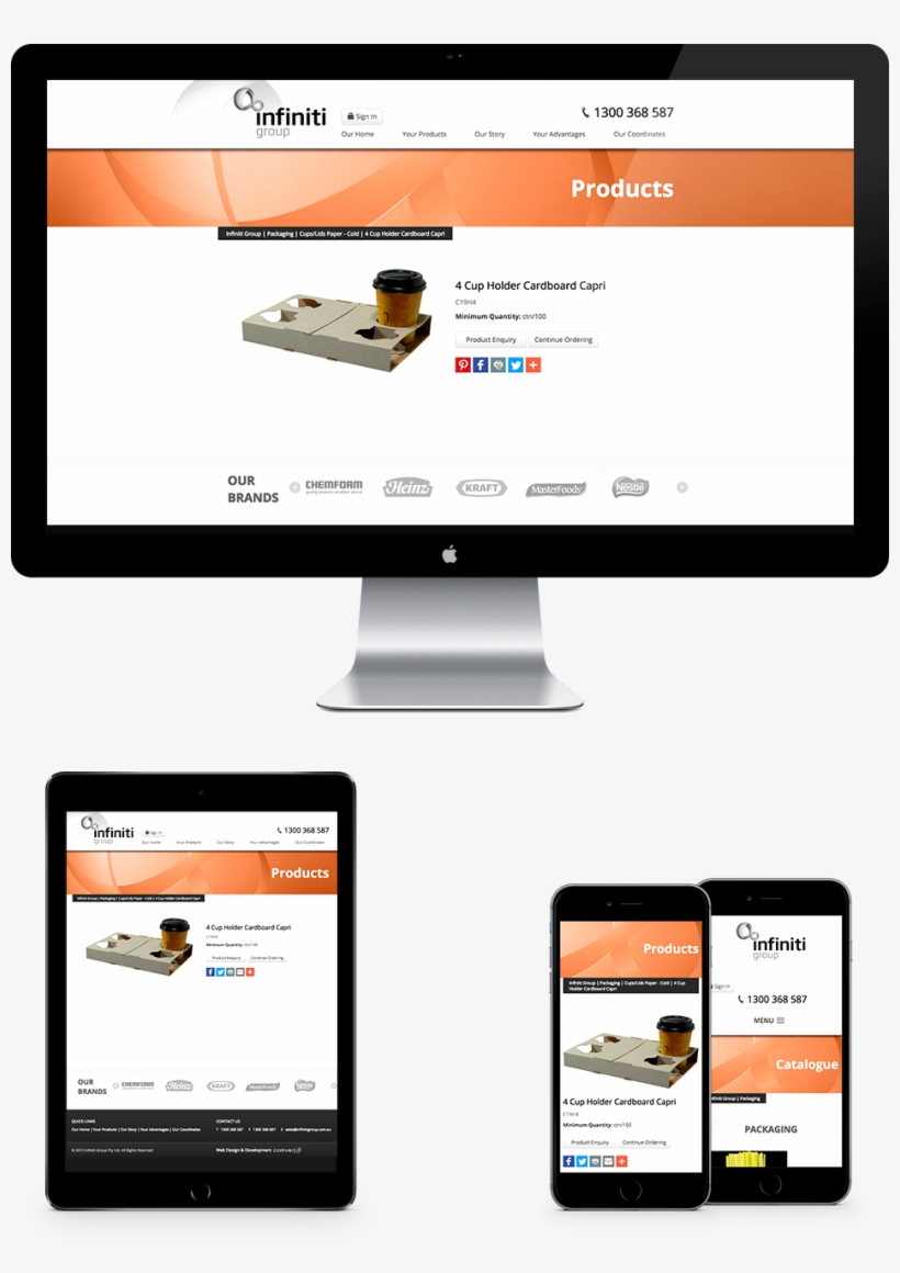 Infiniti Websiteresponsive Product - Web Page, transparent png download