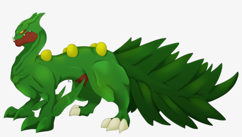 Normal Sceptile Fan Art - Cartoon, transparent png download