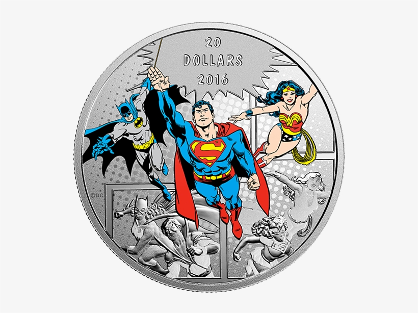 Pure Silver Coloured Coin Dc Comicstm Originals - Dc Comics Originals, transparent png download