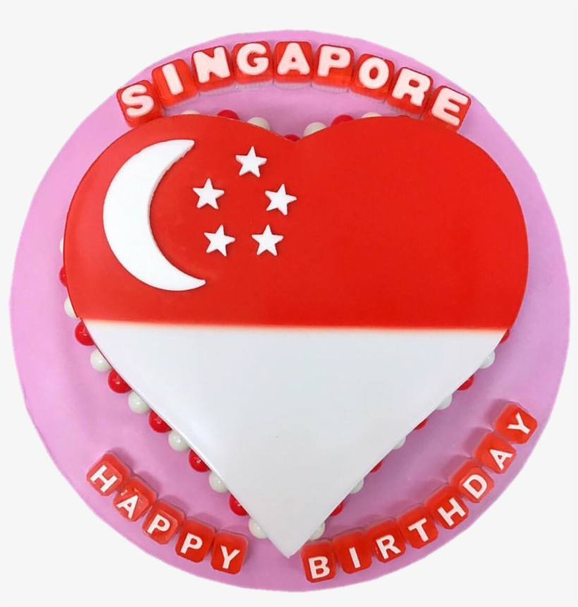 Singapore's Flag - Heart, transparent png download