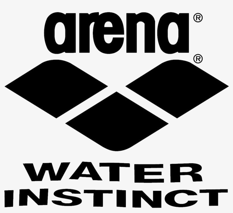 Arena Logo And Slogan Water Instinct - Arena Water Instinct Logo, transparent png download