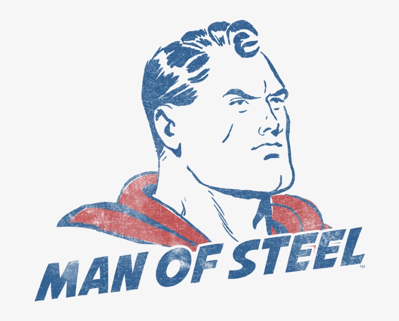 Superman The Man Women's T-shirt - Poster, transparent png download