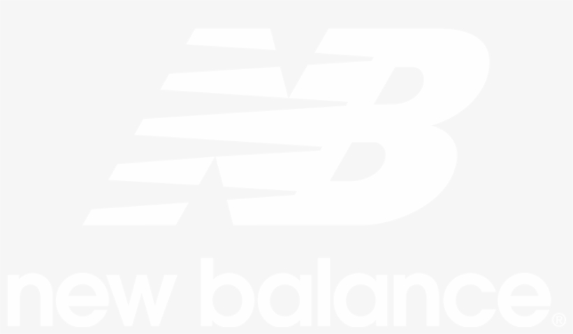 New Balance White Logo - New Balance Logo In White, transparent png download