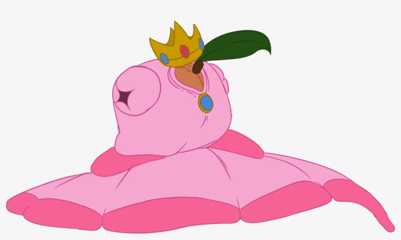 And She Said A Peach With Crown And Dress - Cartoon, transparent png download
