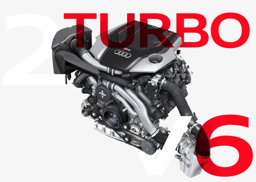 Medium 2turbov6 Header - Audi Rs5 2018 Engine, transparent png download